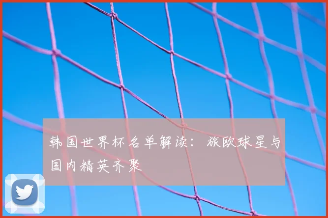 韩国世界杯名单解读：旅欧球星与国内精英齐聚